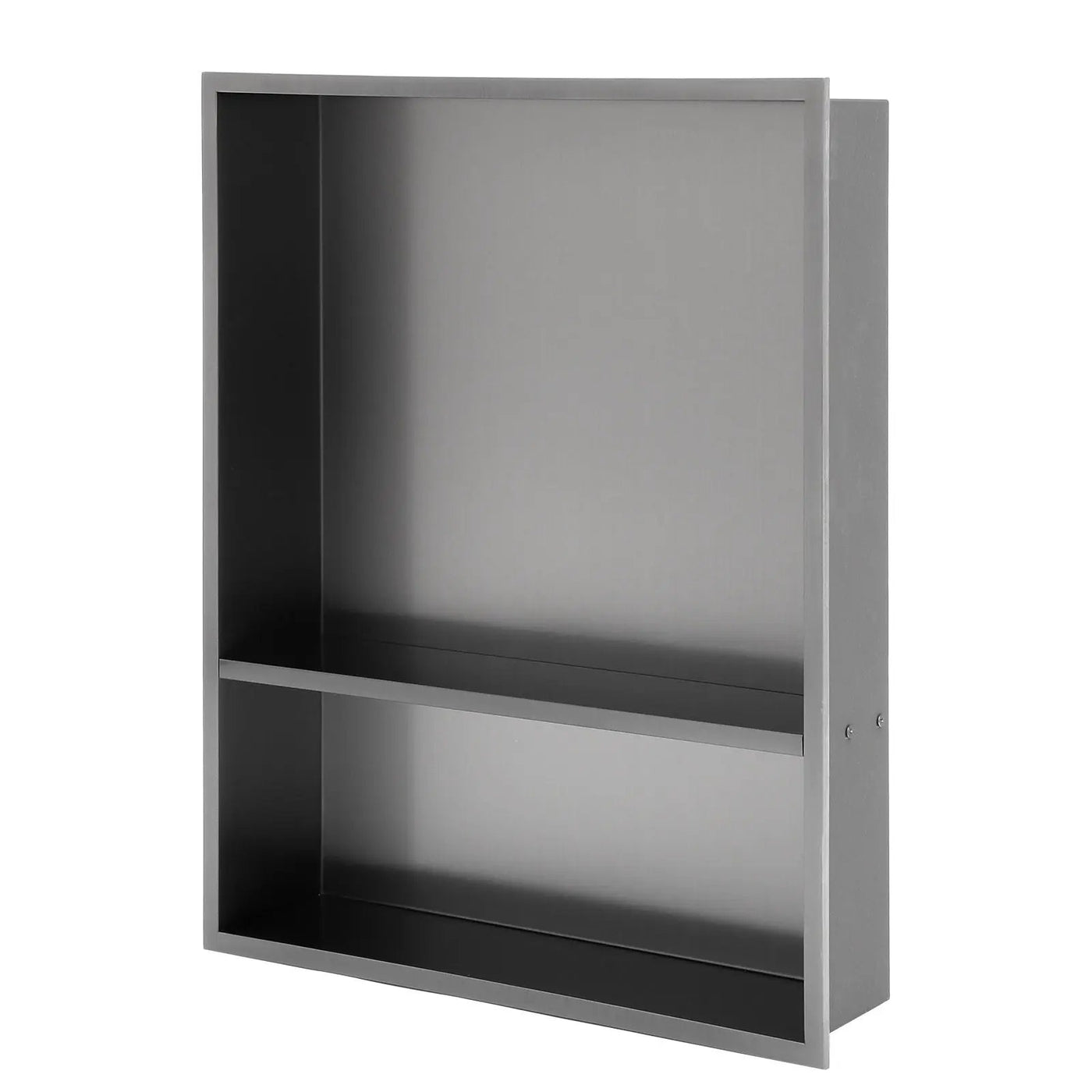 Modern Stainless Steel Shower Niche Double Shelf For Bathroom by HouseOfZazla