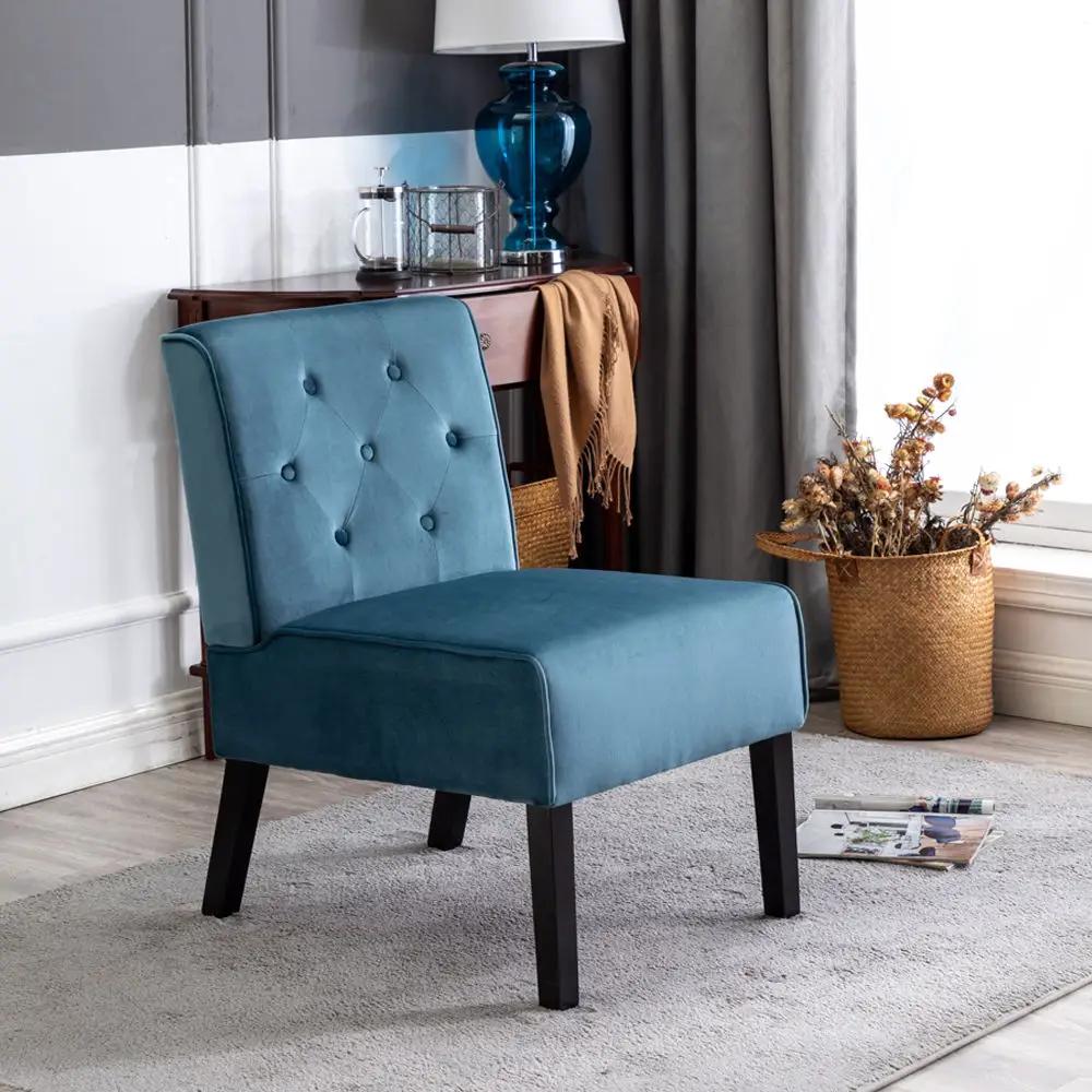 Reese - Living Room Armless Button Tufted Pattern Accent Chair (Set of 2) by Unique Piece Furniture
