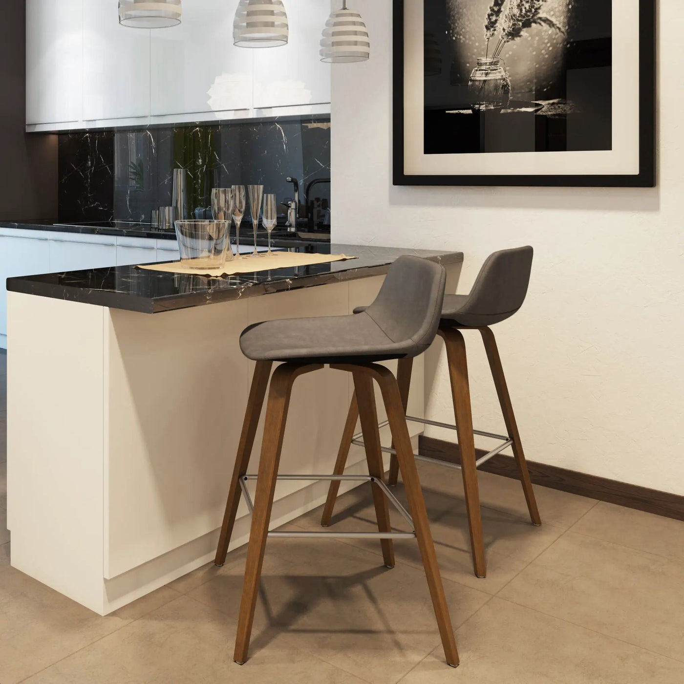 Randolph Bentwood - Counter / Bar Height Stool (Set of 2) by Unique Piece Furniture