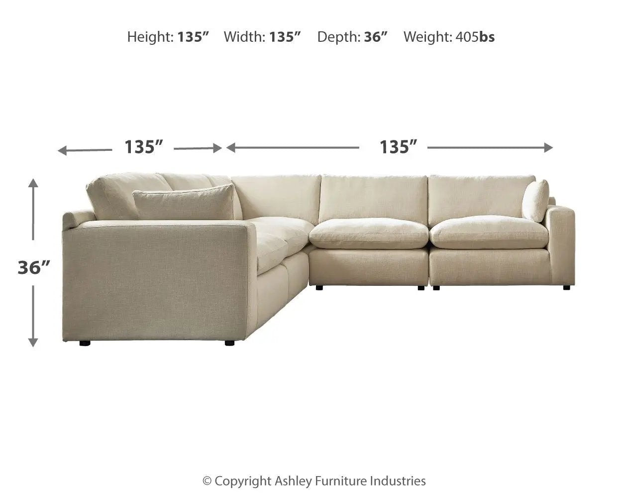 Elyza - Sectional by Unique Piece Furniture