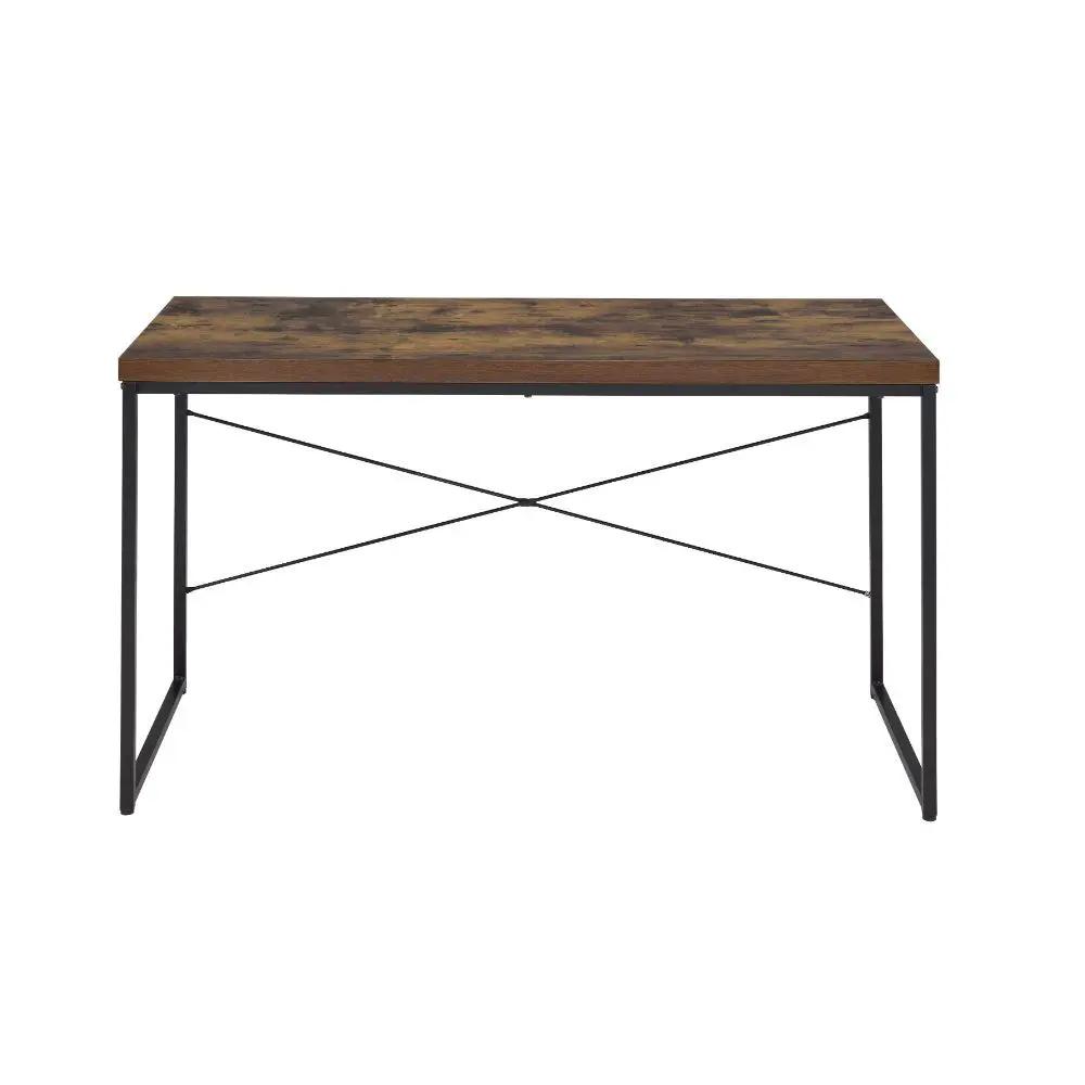 Bob - Writing Desk (Same Ac00906) - Weathered Oak & Black by Unique Piece Furniture