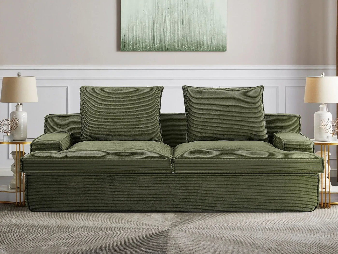 Nimbus - Oversized Full Foam 4 Seater Couch For Living Room Upholstered In Soft, Wide Armrests by Unique Piece Furniture