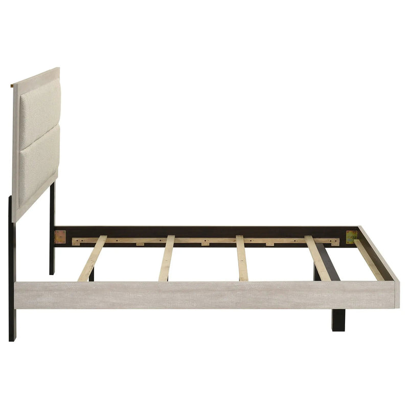 Trenton 54-inch Wood Full Panel Bed Rustic Cream by Unique Piece Furniture