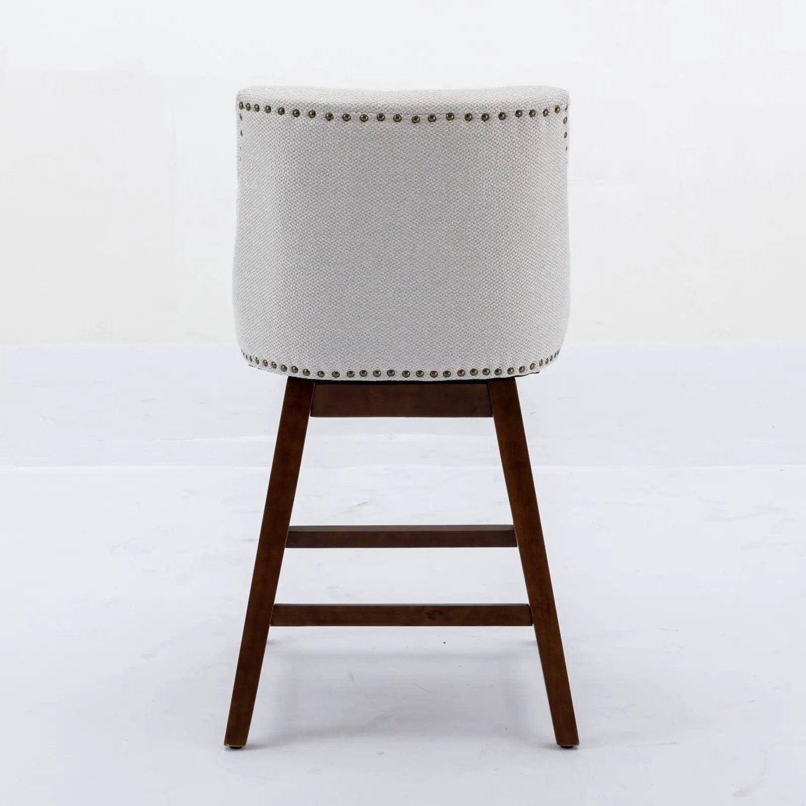 Counter Height Swivel Barstools, 26'' H Seat Height Upholstered Bar Stools (Set of 2), Fabric by Unique Piece Furniture