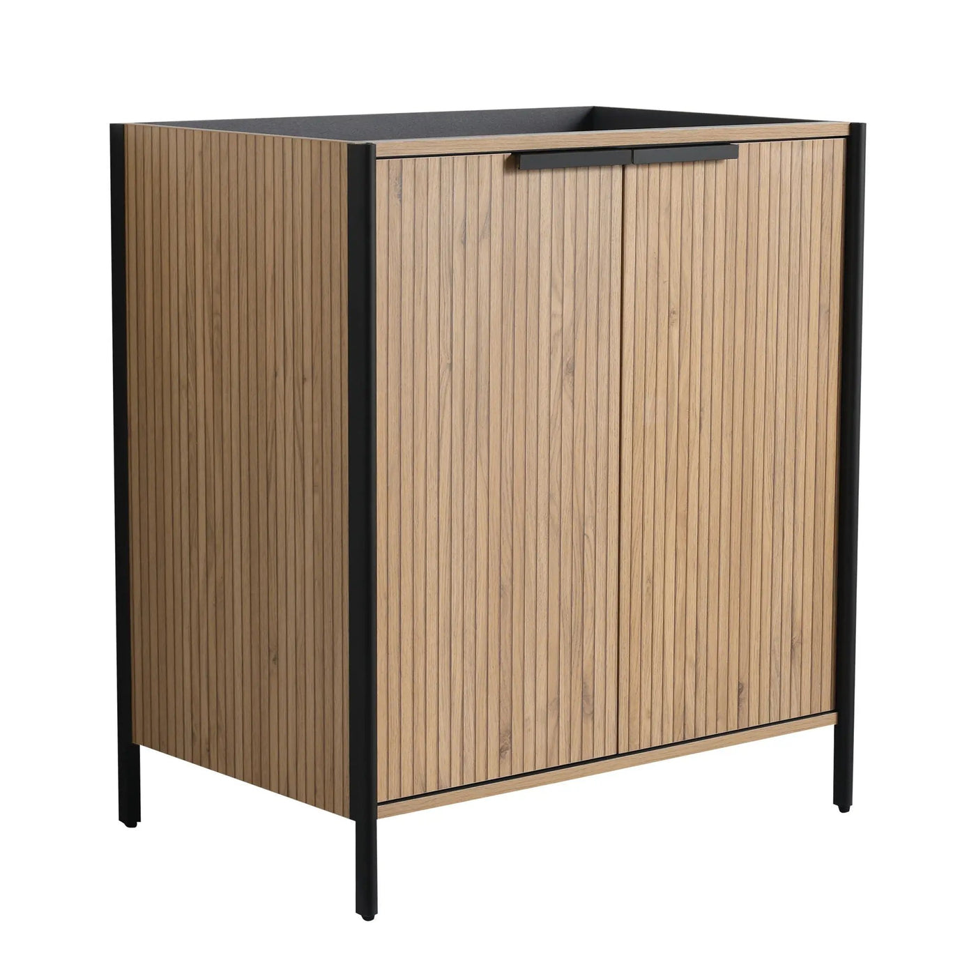 Contemporary Freestanding Bathroom Vanity With Adjustable Shelves by HouseOfZazla