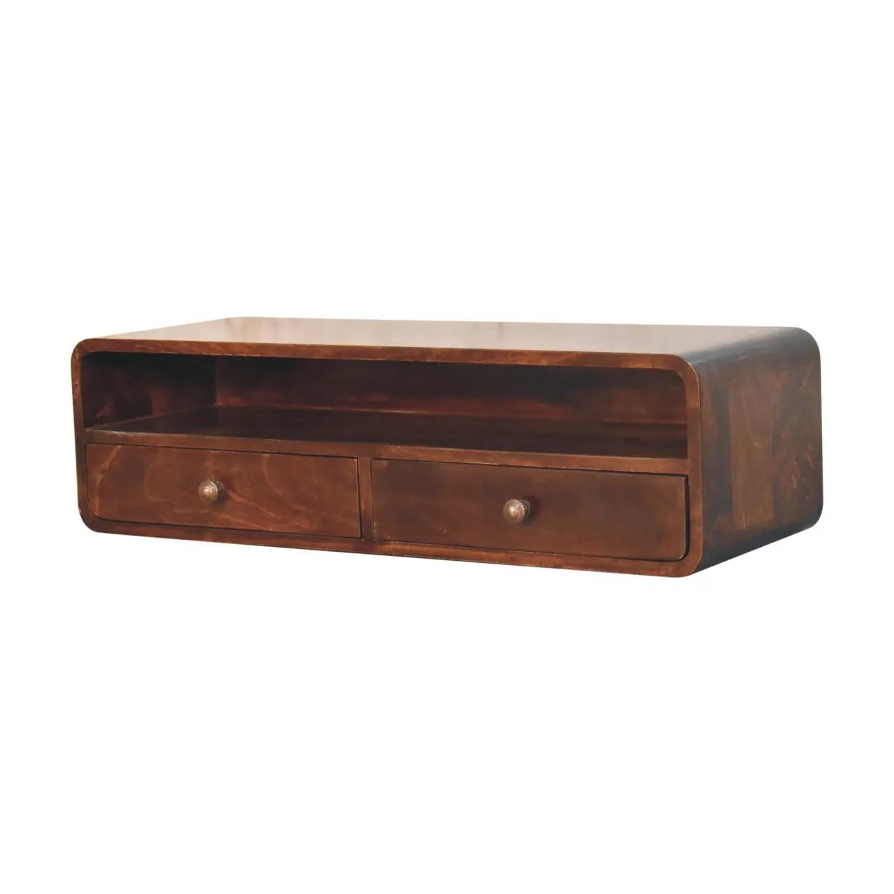 Floating Open Console - Walnut by HouseOfZazla