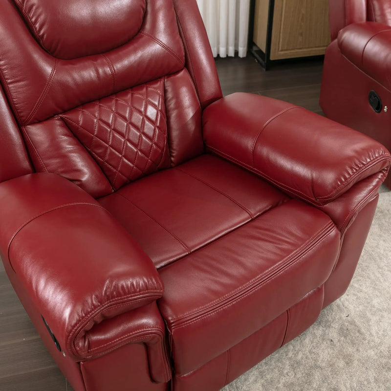 Home Theater Seating Manual Recliner Chair With Led Light Strip For Living Room by HouseOfZazla