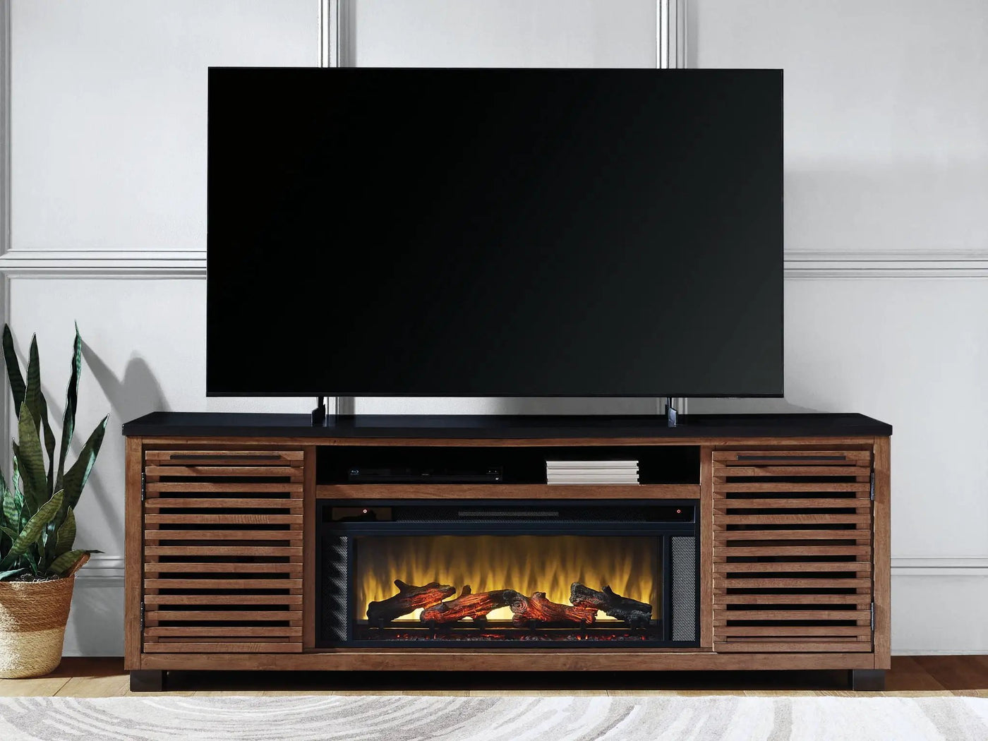 Kallari - TV Stand With Fireplace Option by Unique Piece Furniture