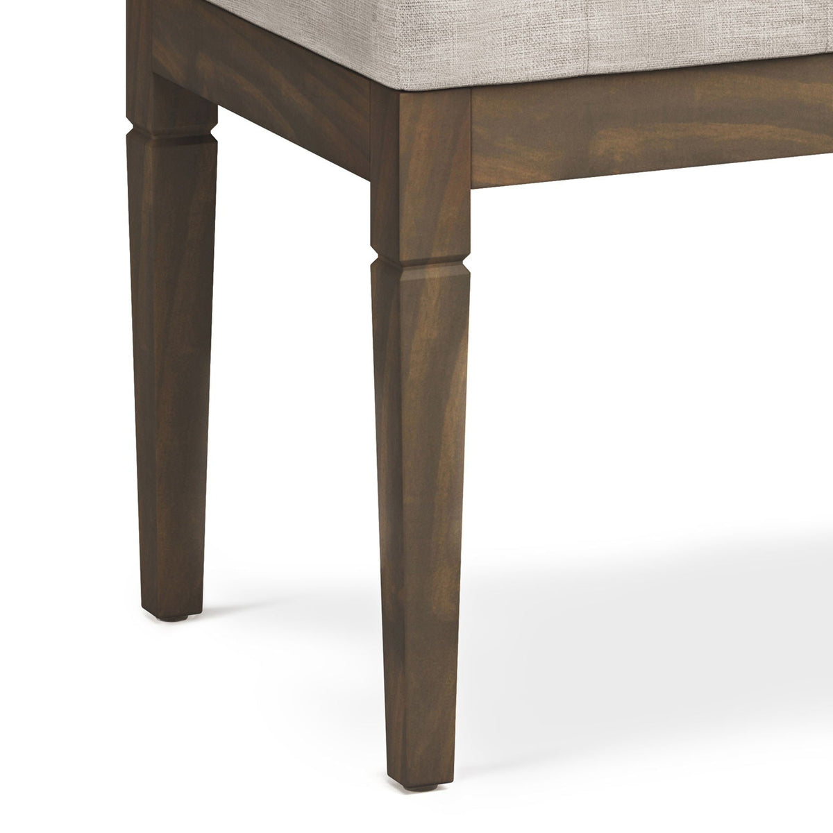 Upholstered Tufted Ottoman Bench with Solid Wood Base - Multiple Colors, photo 7 of 26