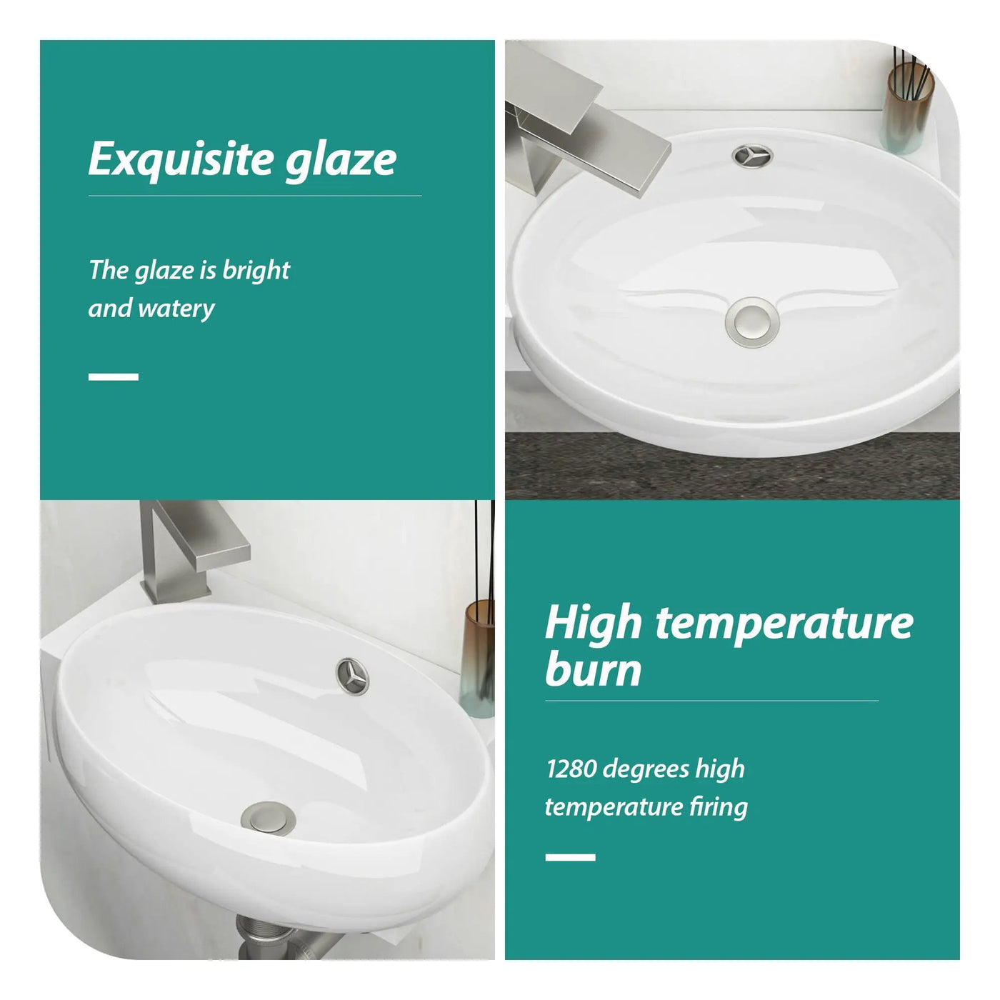 Modern Aesthetic Rectangle Wall Mount Bathroom Sink With Single Faucet Hole by HouseOfZazla