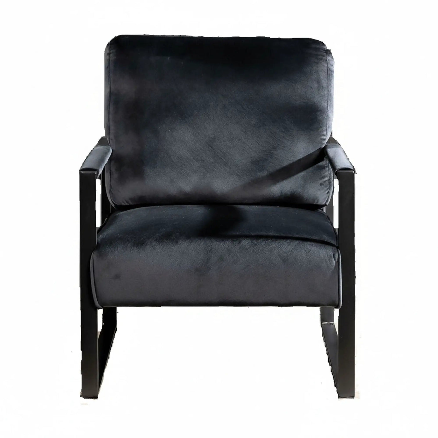 Classic Mid Century Modern Accent Chair With Durable Square Metal Frame, Armchair by Unique Piece Furniture