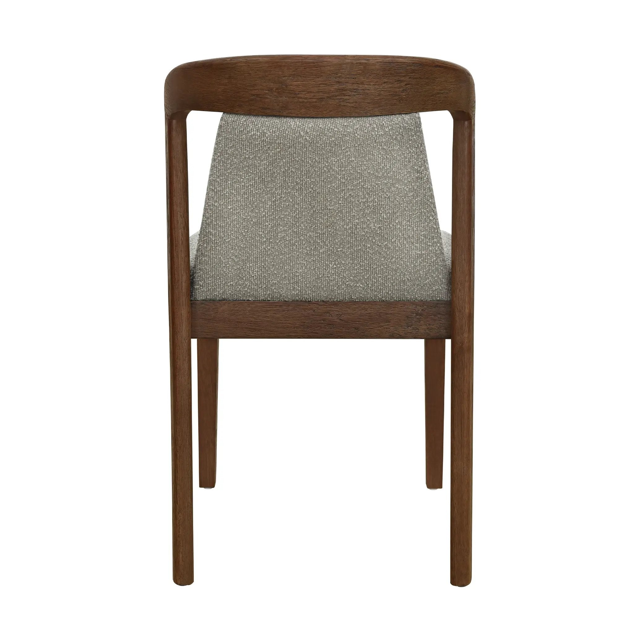 Upholstered Backrest Armless Dining Chairs (Walnut+Light Brown) by HouseOfZazla