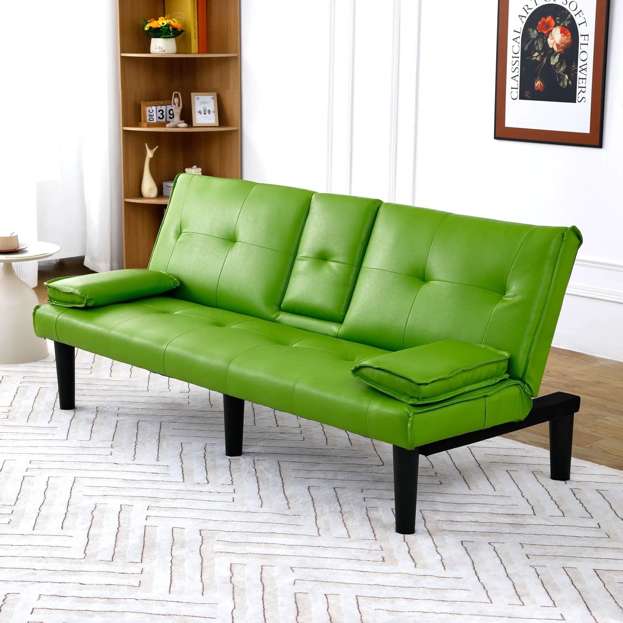 Sofa Bed With Foldable Design And Cup Holder by HouseOfZazla