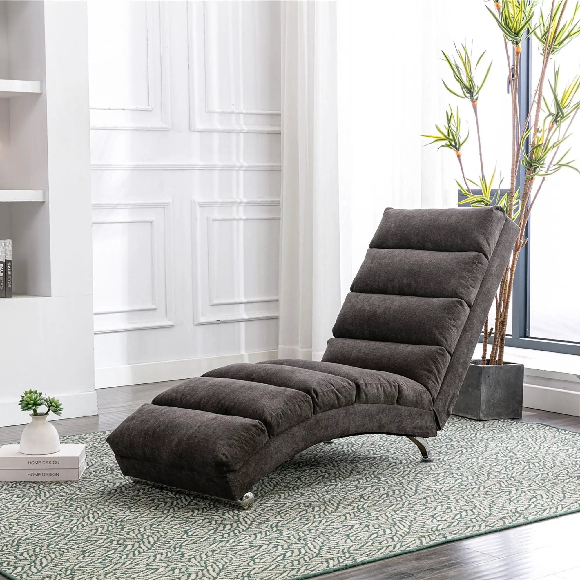 Massage Chaise Lounge Indoor With Remote Control, Ergonomic Electric Massage Lounger by Unique Piece Furniture