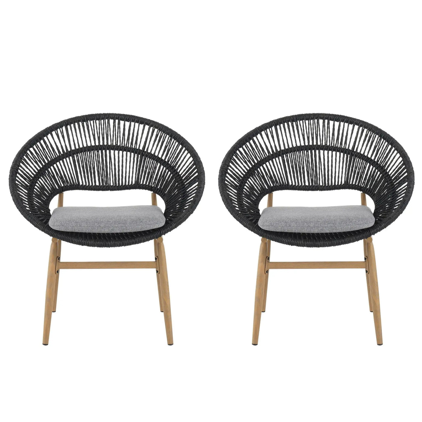 Cyril - Outdoor Papasan Style Dining Chair (Set of 2) by HouseOfZazla