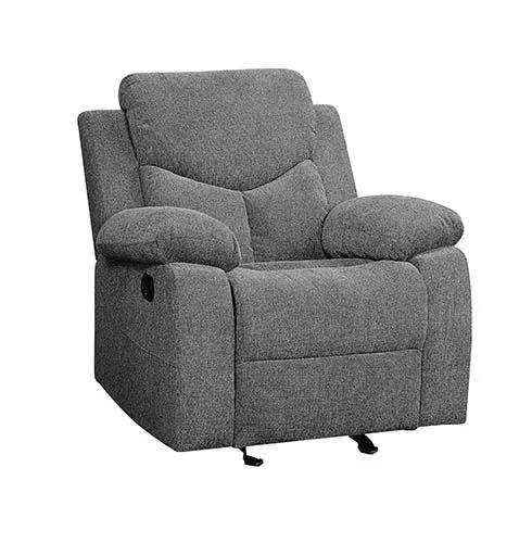 Kalen - Motion Glider Recliner - Gray Chenille by Unique Piece Furniture