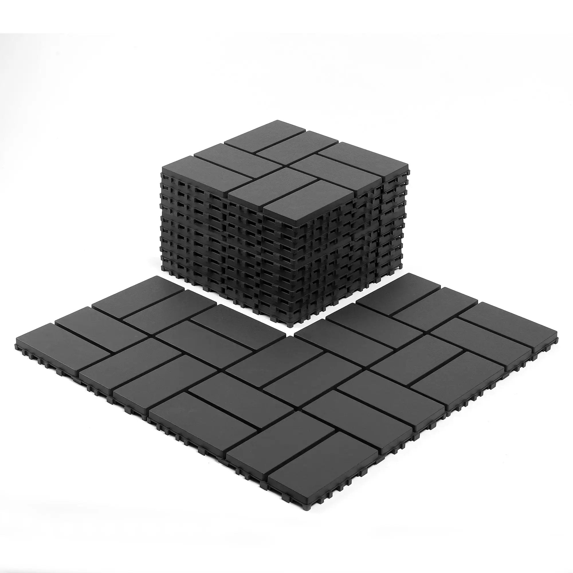 Plastic Interlocking Decking Tiles - Perfect for Any Outdoor Space by HouseOfZazla