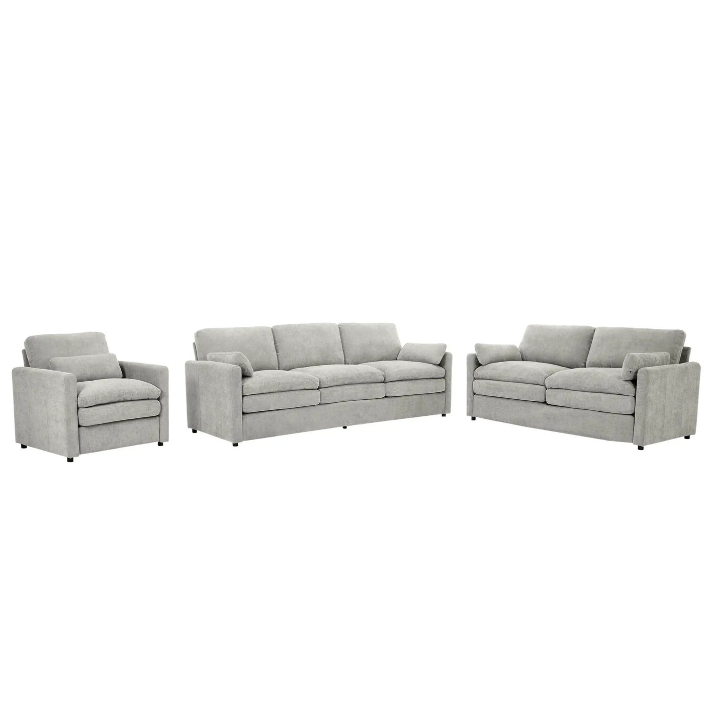 Cozy Upholstered Sofa Set For Living Room by HouseOfZazla