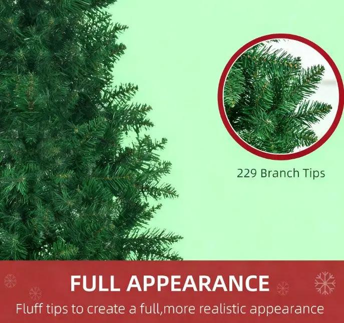 Artificial Half Christmas Trees with Auto Open Steel Base by HouseOfZazla