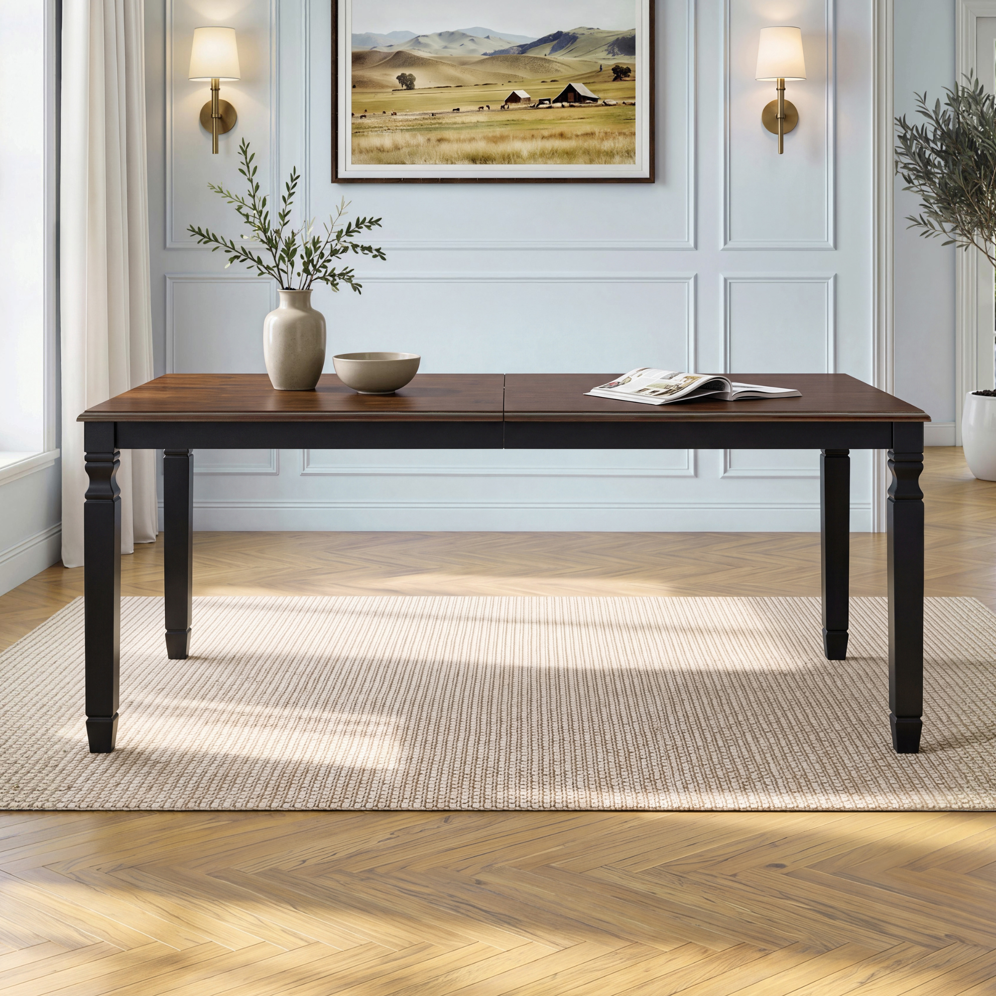 59"-77" Extendable Dining Table for 4–6 People by HouseOfZazla