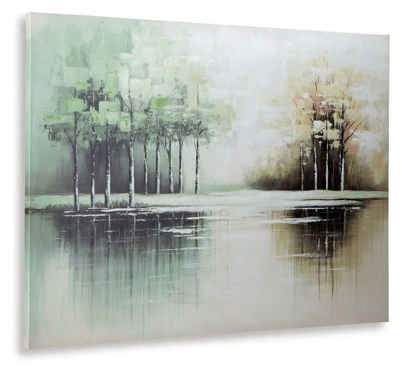 Garlenridge - Wall Art - Green / Tan / White by Unique Piece Furniture