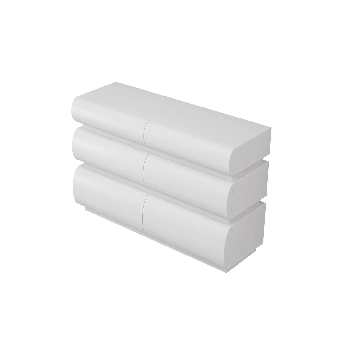 Minimalist Modern 6 Drawer Dresser, Handle Free Design With Wide Storage by HouseOfZazla
