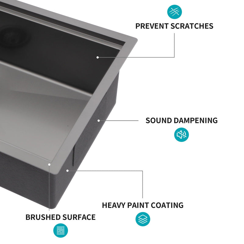 Workstation Kitchen Sink, Single Bowl Undermount by HouseOfZazla