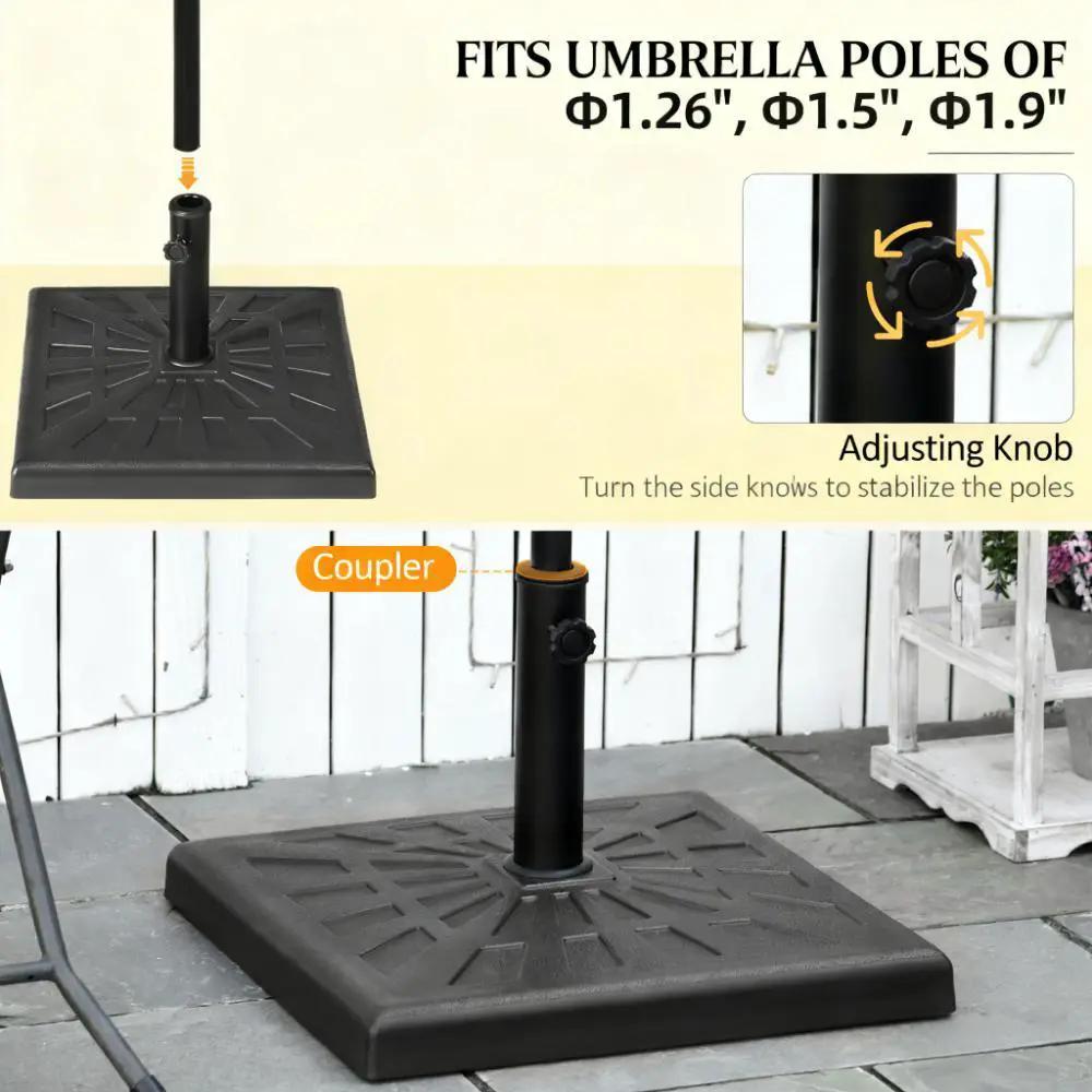 Square Outdoor Umbrella Stand Holder by HouseOfZazla