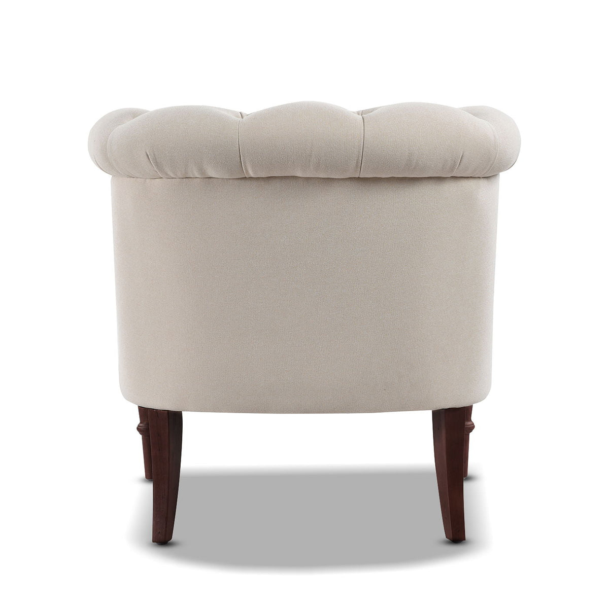 Tufted Accent Chair with Barrel Back - Yellow, photo 8 of 27