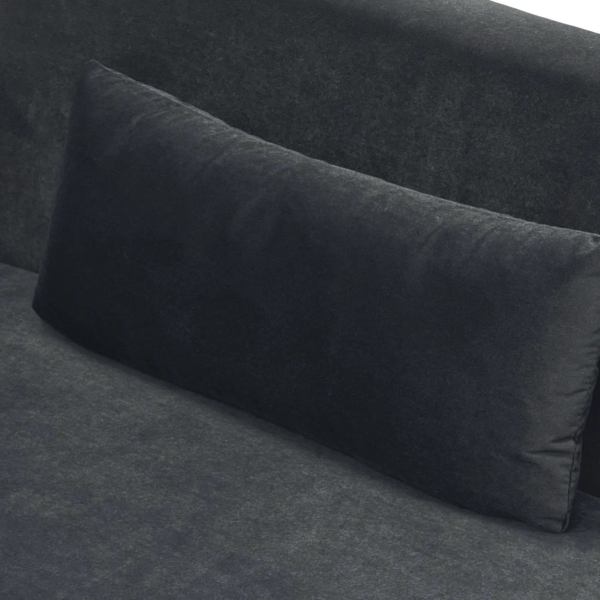 Black Velvet 2-Piece Sofa Set by HouseOfZazla