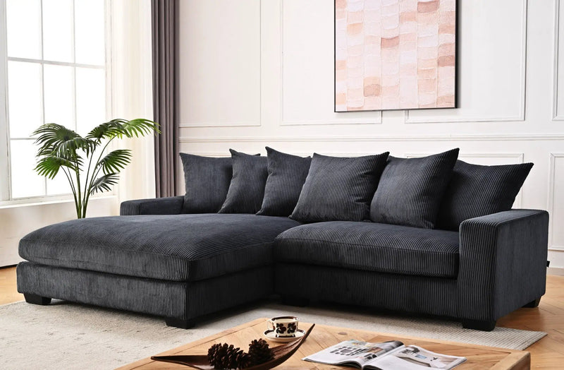 Luxe - Oversized 2 Piece Sectional Couches For Living Room, L Shaped Sofa With Chaise by HouseOfZazla