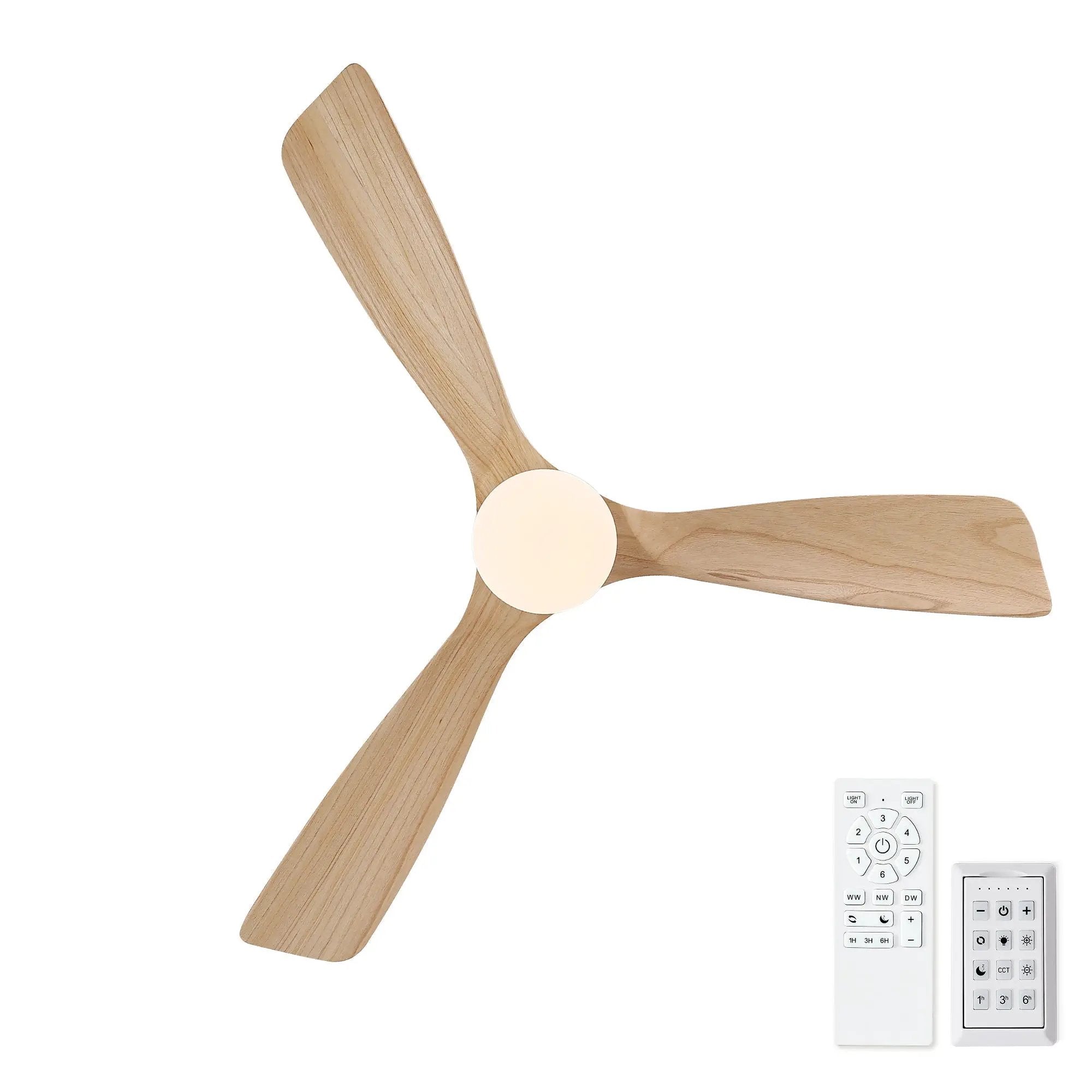 Low Profile Flush Mount Intergrated LED Ceiling Fan With Light And Silent Reversible Motor by HouseOfZazla