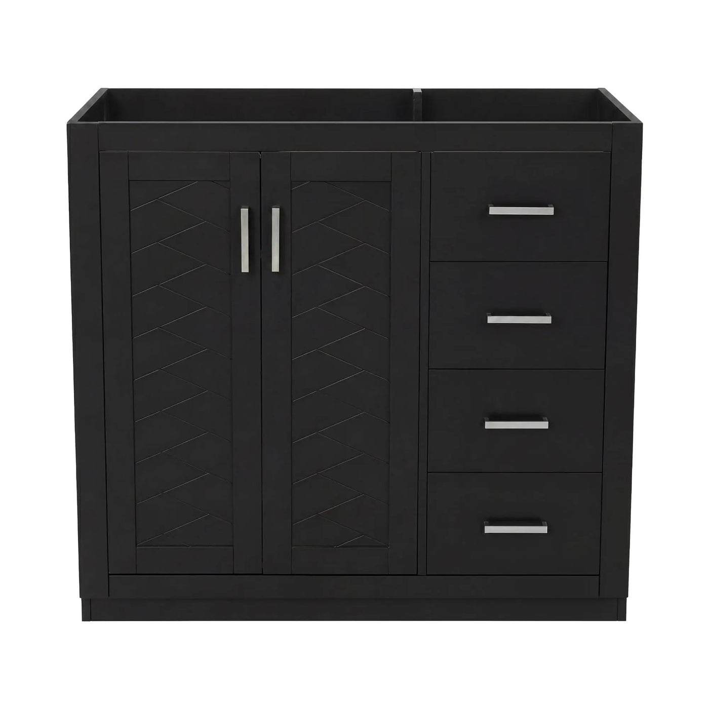 Retro Style Bathroom Vanity, 3 Drawers & Soft Closing Doors by HouseOfZazla