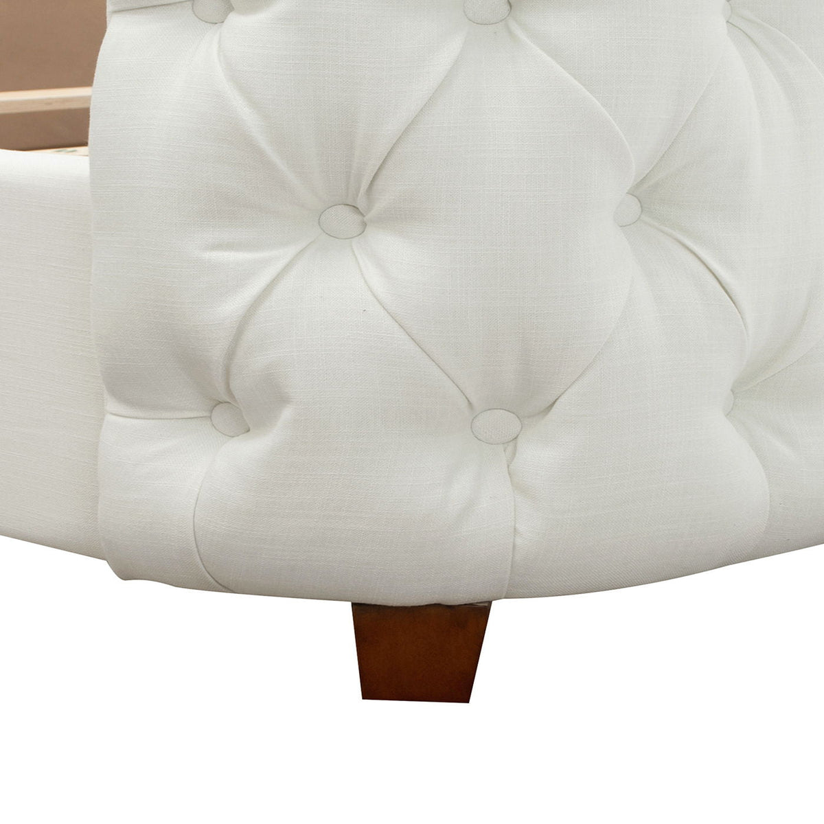 Tufted Panel Bed with Wingback Headboard and Footboard - Multiple Colors, photo 19 of 40