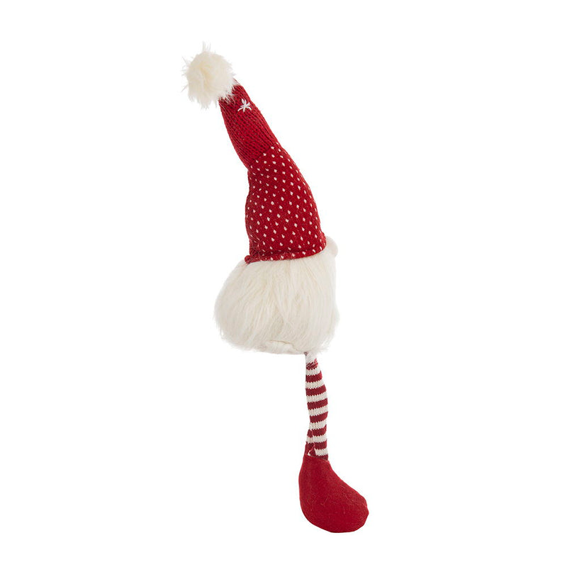 Christmas Gnomes Decorations Set of 2 with Fluffy Beards - White / Red, photo 3 of 10