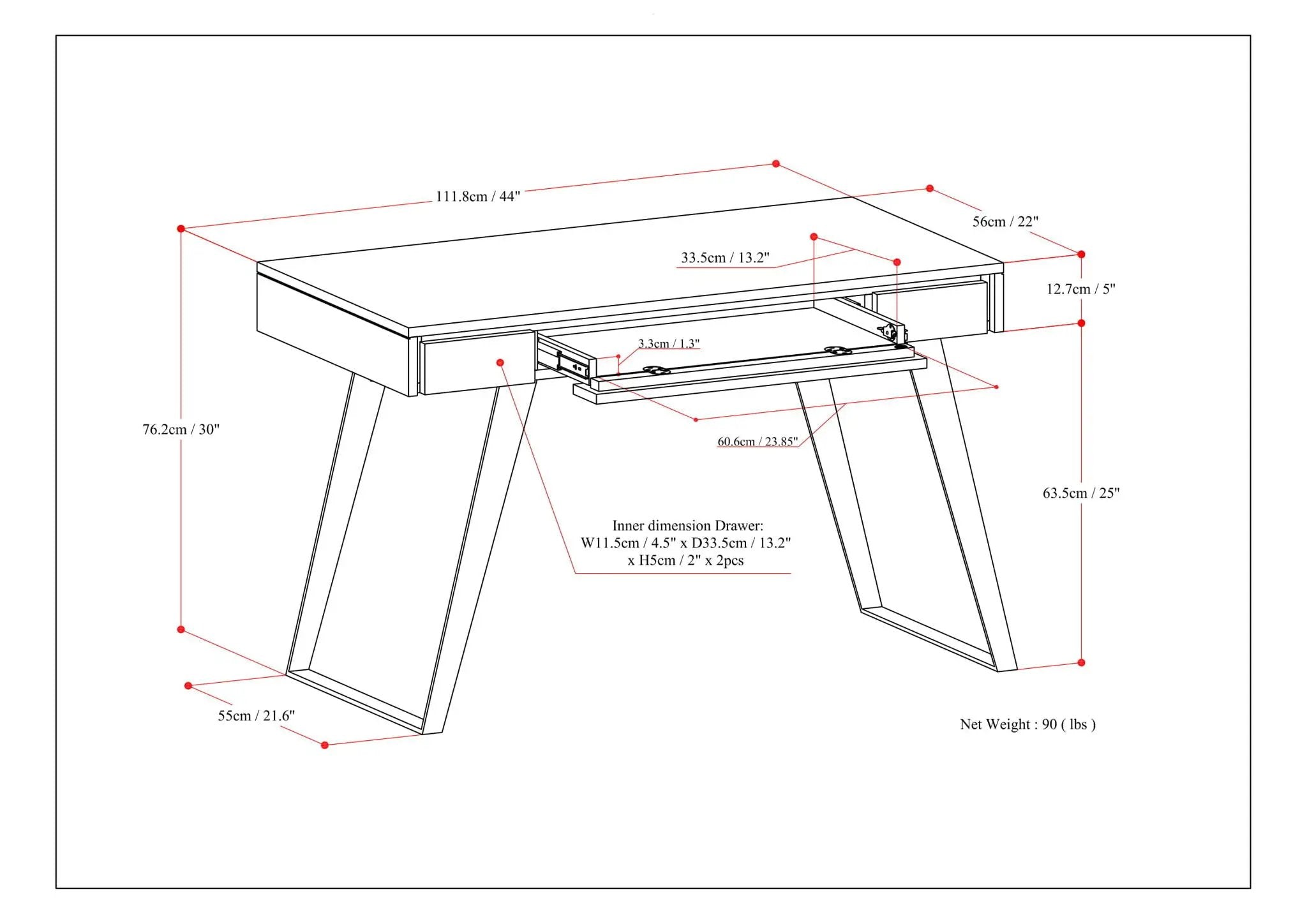 Lowry - Handcrafted Desk by Unique Piece Furniture