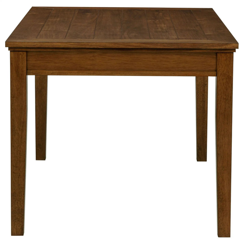 Atwood Rectangular Wood Dining Table Warm Brown by Unique Piece Furniture