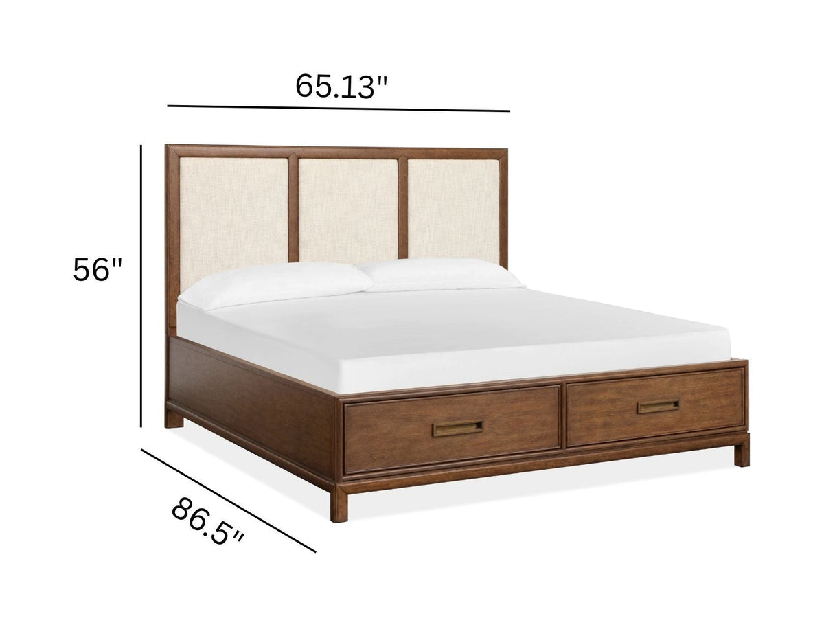 Ridgefield - Complete Panel Storage Bed With Upholstered Headboard, photo 2 of 5