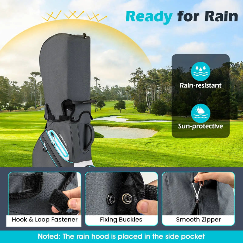 Golf Cart Bag Lightweight Portable Golf Club Organizer Bag by DirectDeals