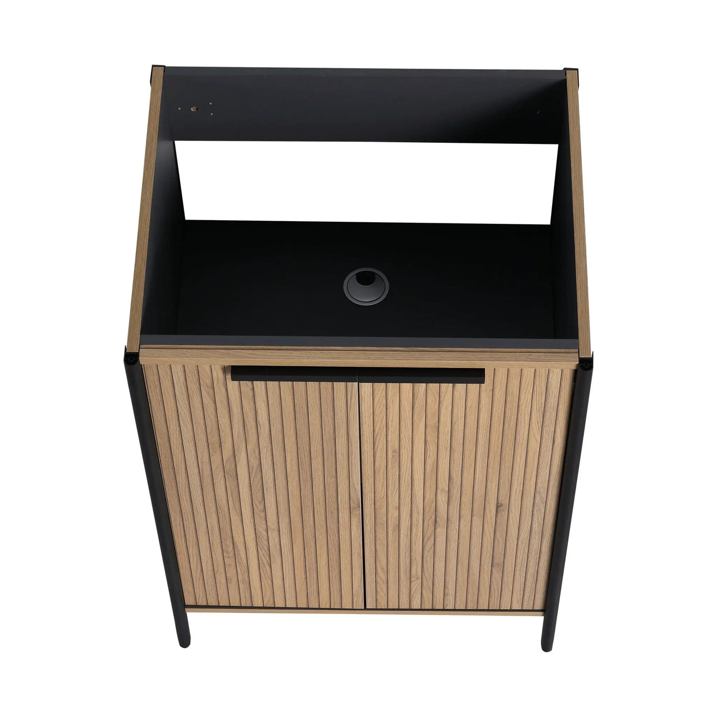Contemporary Freestanding Bathroom Vanity With Adjustable Shelves by Unique Piece Furniture