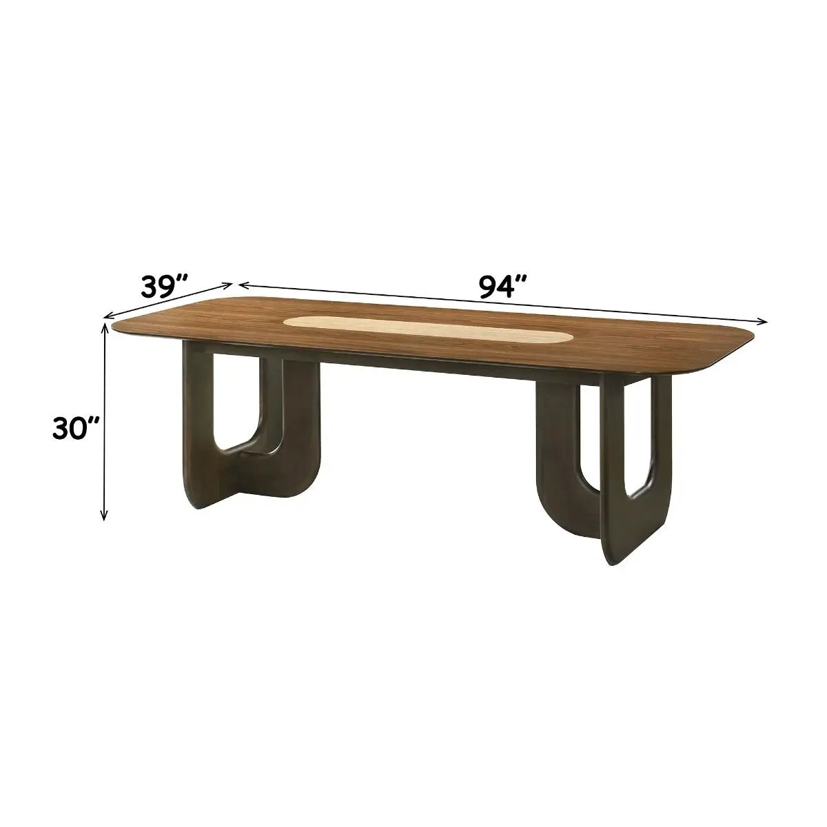 Kyree - Dining Table - Walnut by Unique Piece Furniture