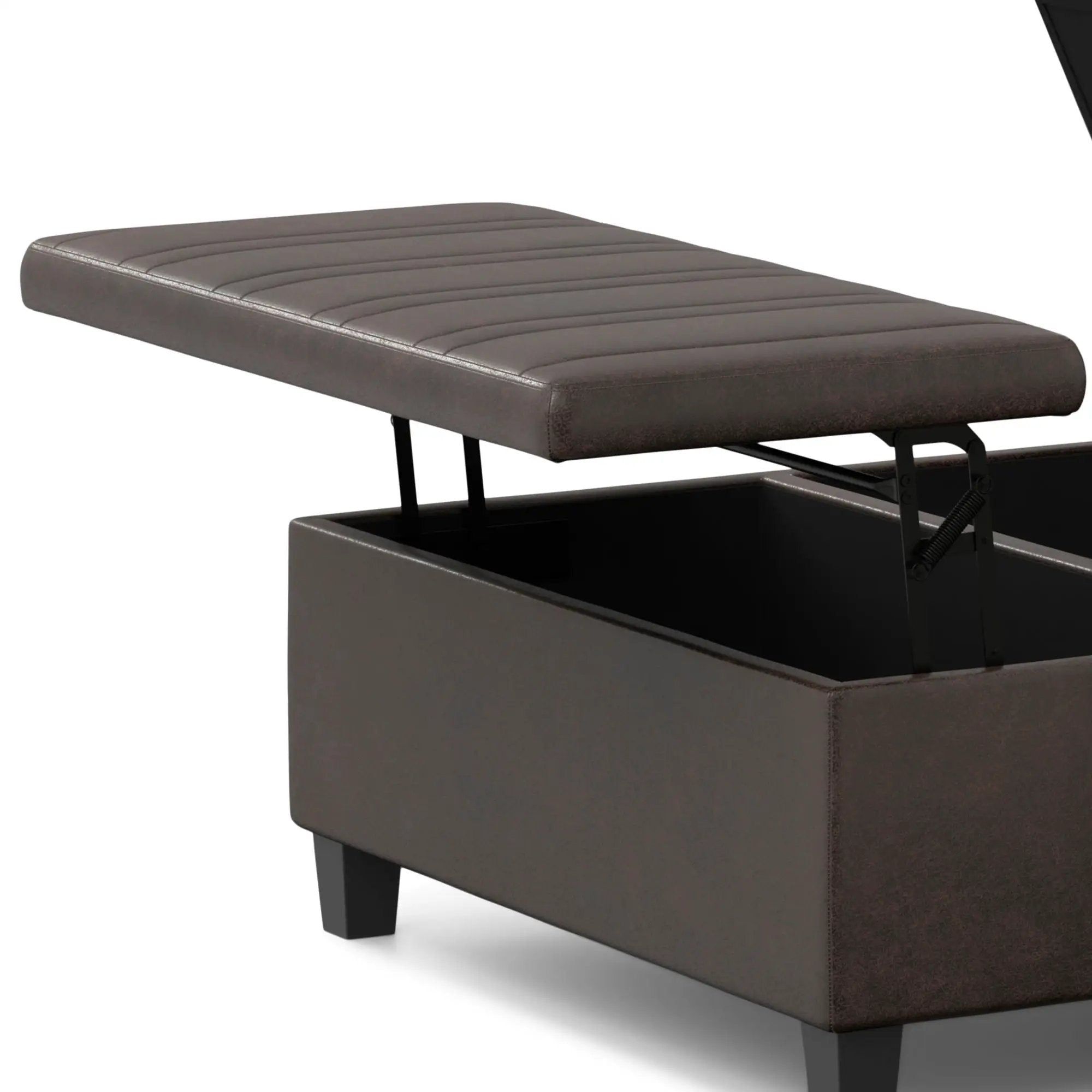 Ellis - Upholstered Coffee Table Storage Ottoman by HouseOfZazla