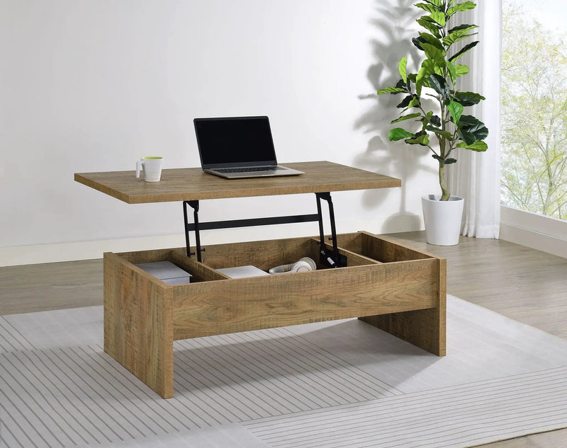 Canoga Engineered Wood Lift Top Cocktail Coffee Table Mango by Unique Piece Furniture