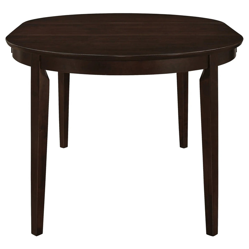 Gabriel Oval 60-inch Extension Leaf Dining Table Cappuccino by Unique Piece Furniture