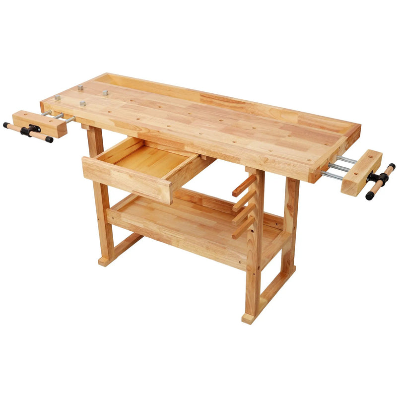 55" Wood Workbench – Heavy Duty with Storage by HouseOfZazla