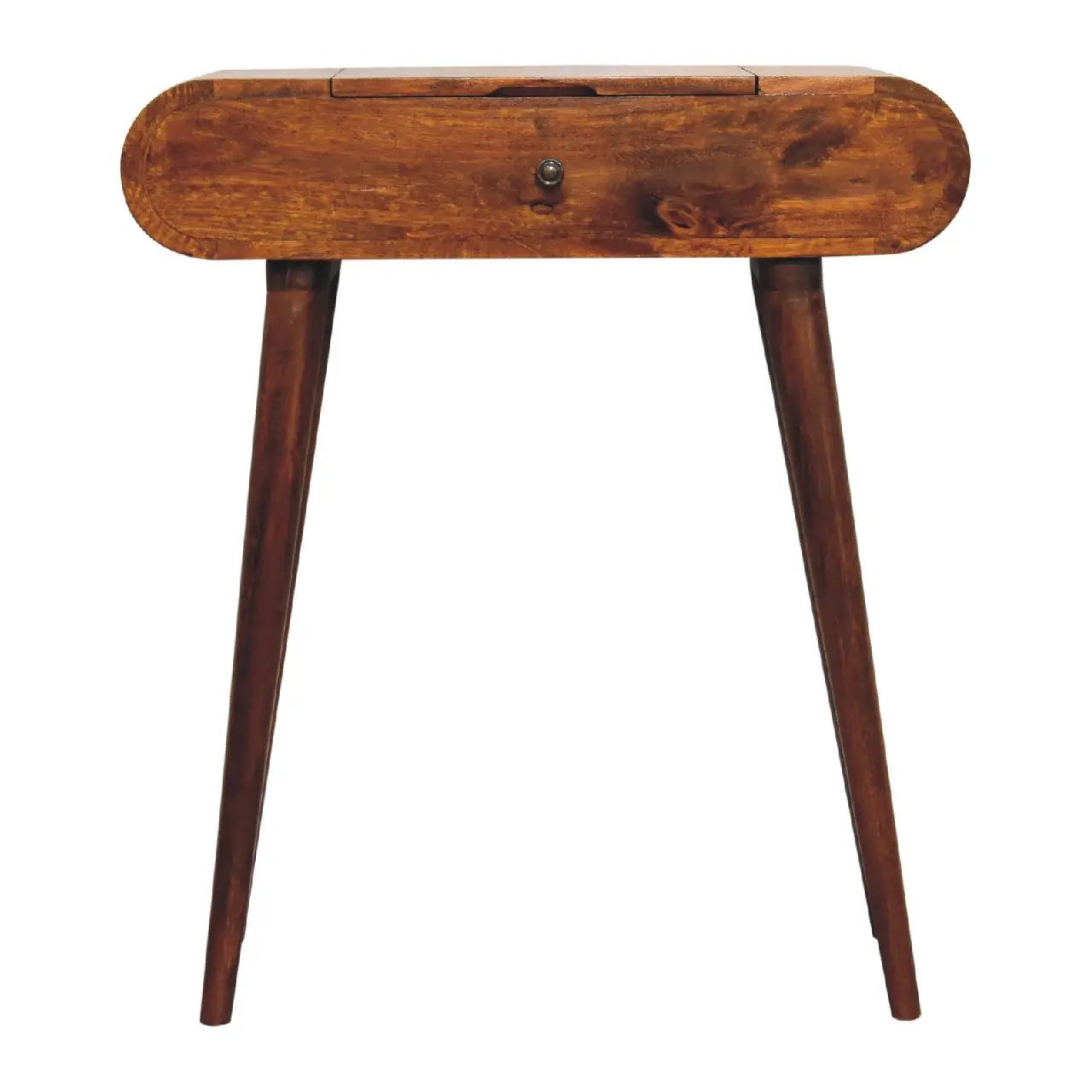 Solid Wood Mini Round Chestnut Fold Vanity by HouseOfZazla