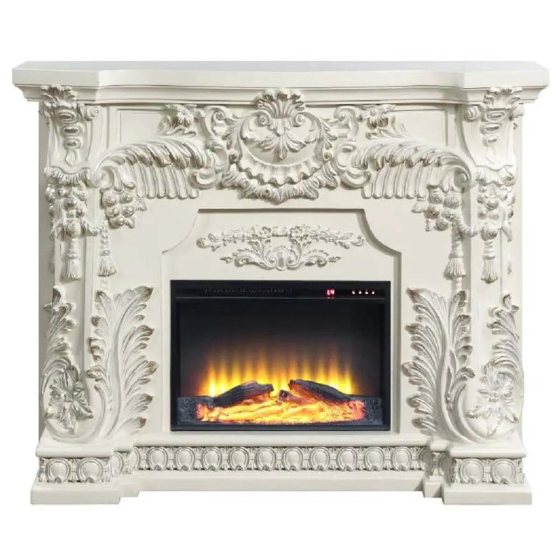 Adara - Fireplace - Antique White by Unique Piece Furniture