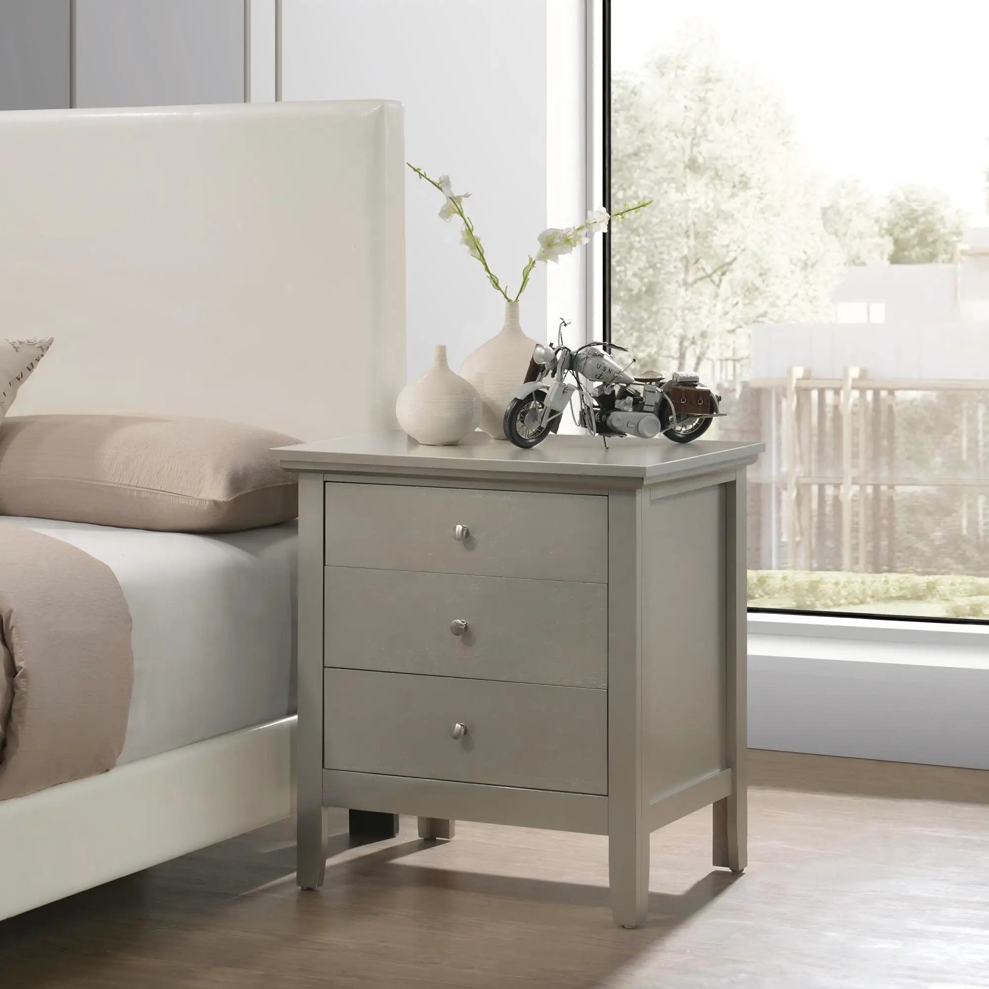 3 Drawer Nightstand & Dove Tailed Drawers by Unique Piece Furniture