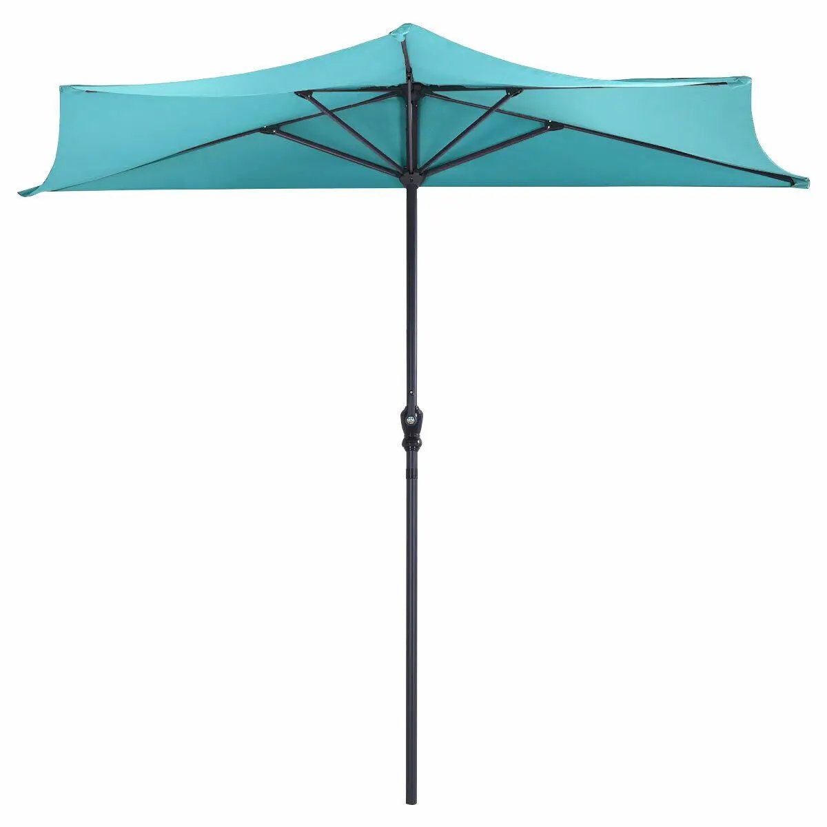 9Ft Patio Bistro Half Round Umbrella by DirectDeals