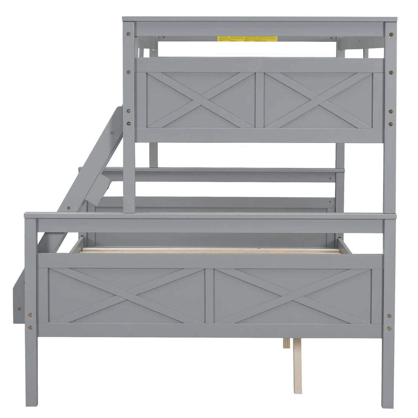 Bunk Bed With Ladder And Safety Guardrail by HouseOfZazla